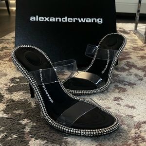 Alexander Wang Nova Crystal Embellished slide